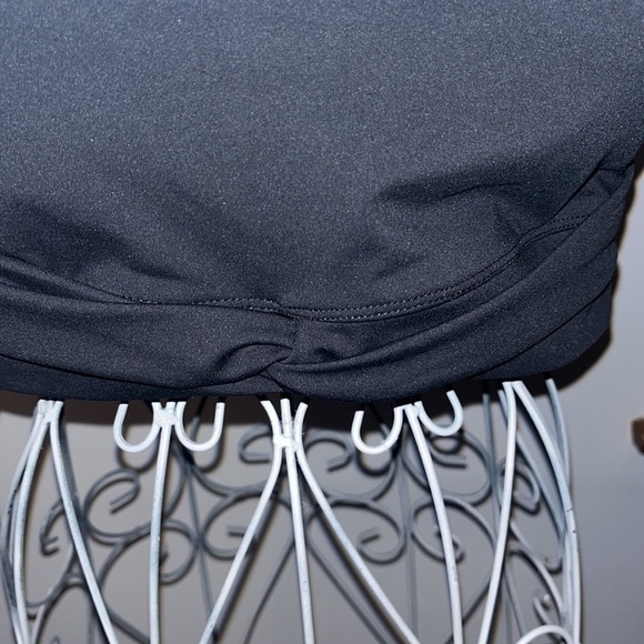 Mono b Women's Black Cap Sleeve Knot Front Athletic Top Size L - Picture 6 of 9